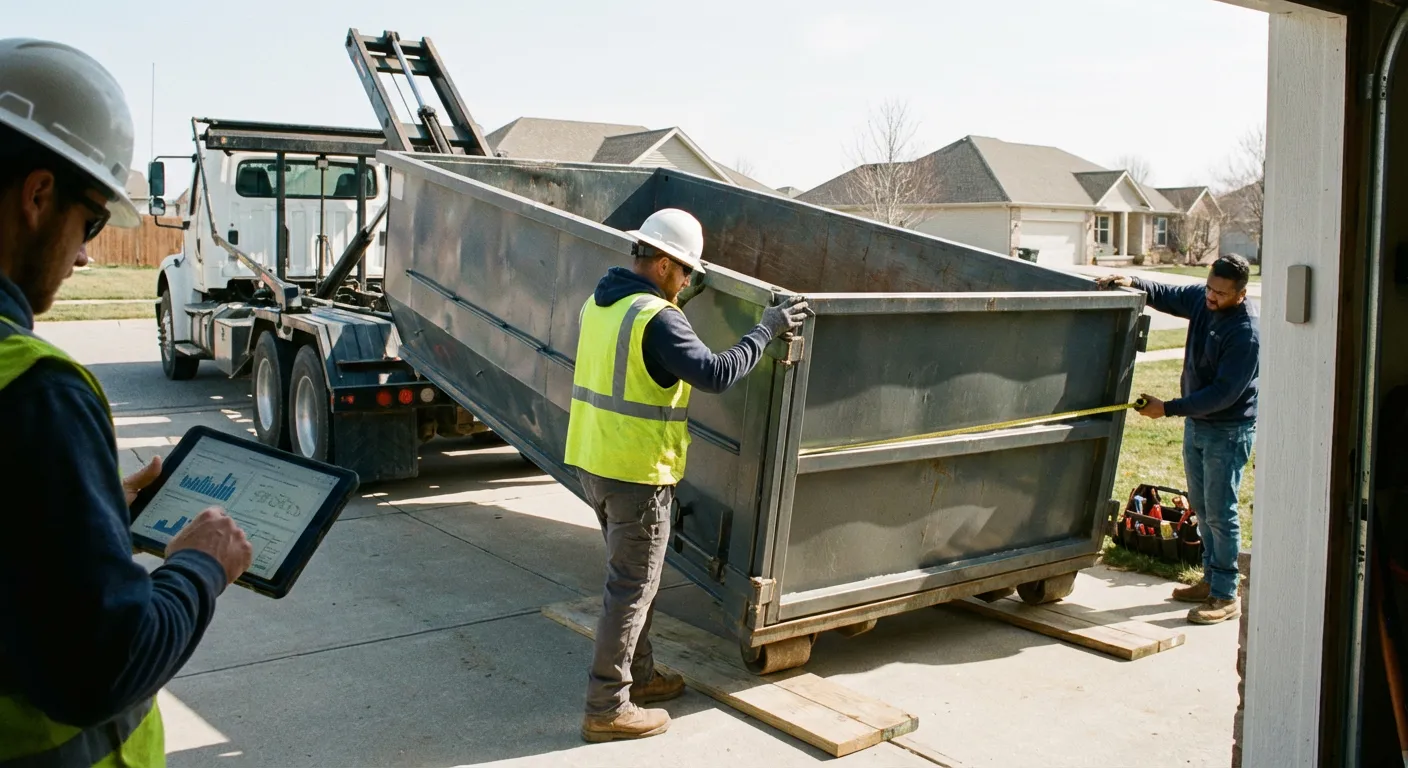 Roll-off dumpster dimensions and capacity guide in Lancaster, PA