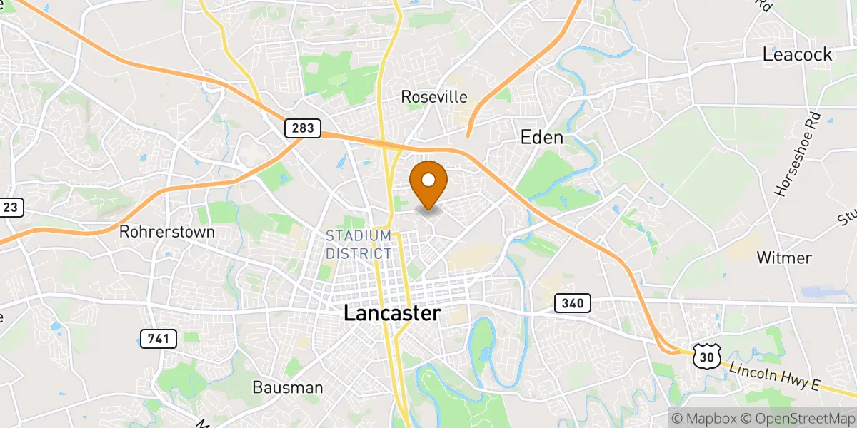 neighborhood map neighborhood map in Lancaster, PA